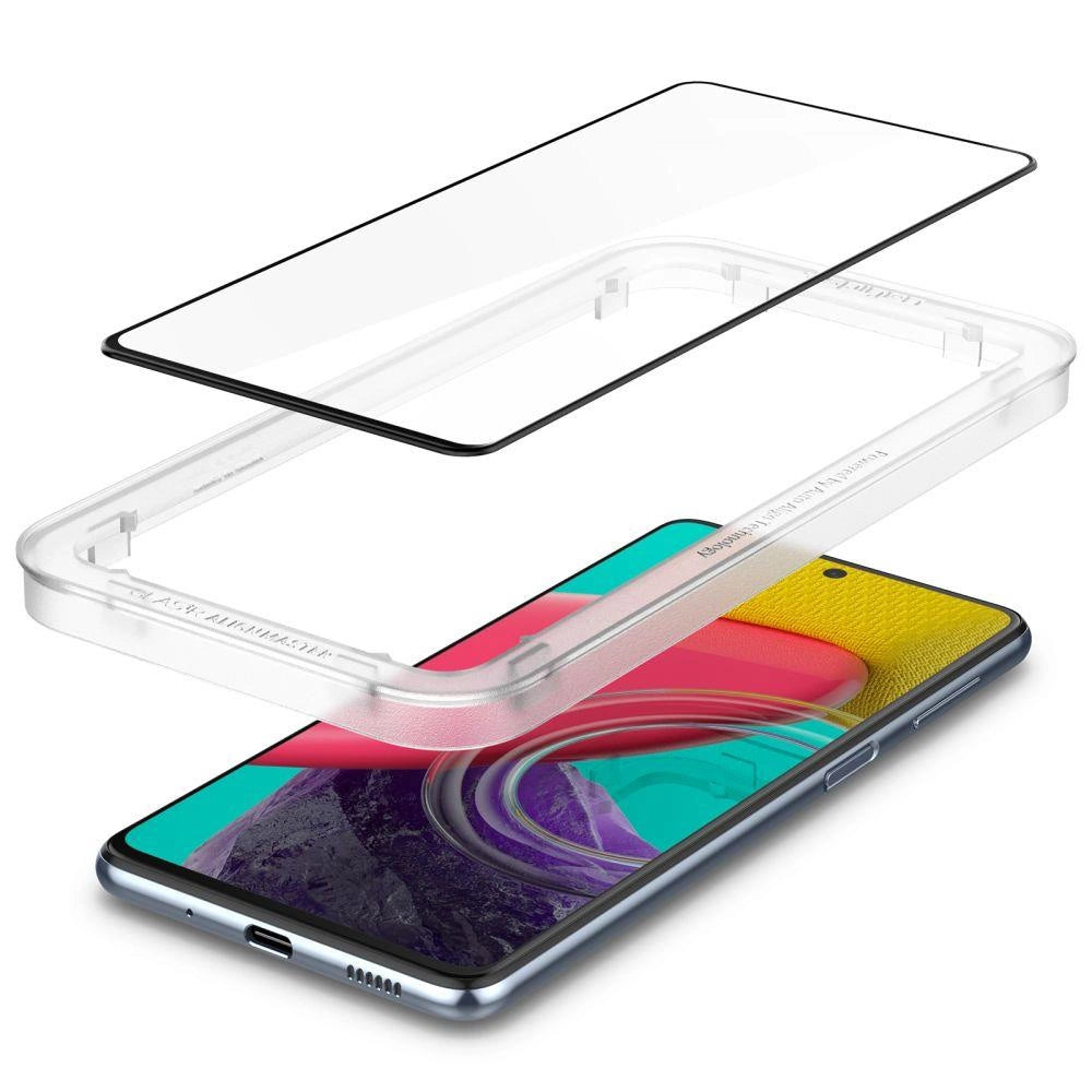 Spigen ALM Glass FC Tempered Glass for Samsung Galaxy M53 5G - Black_5