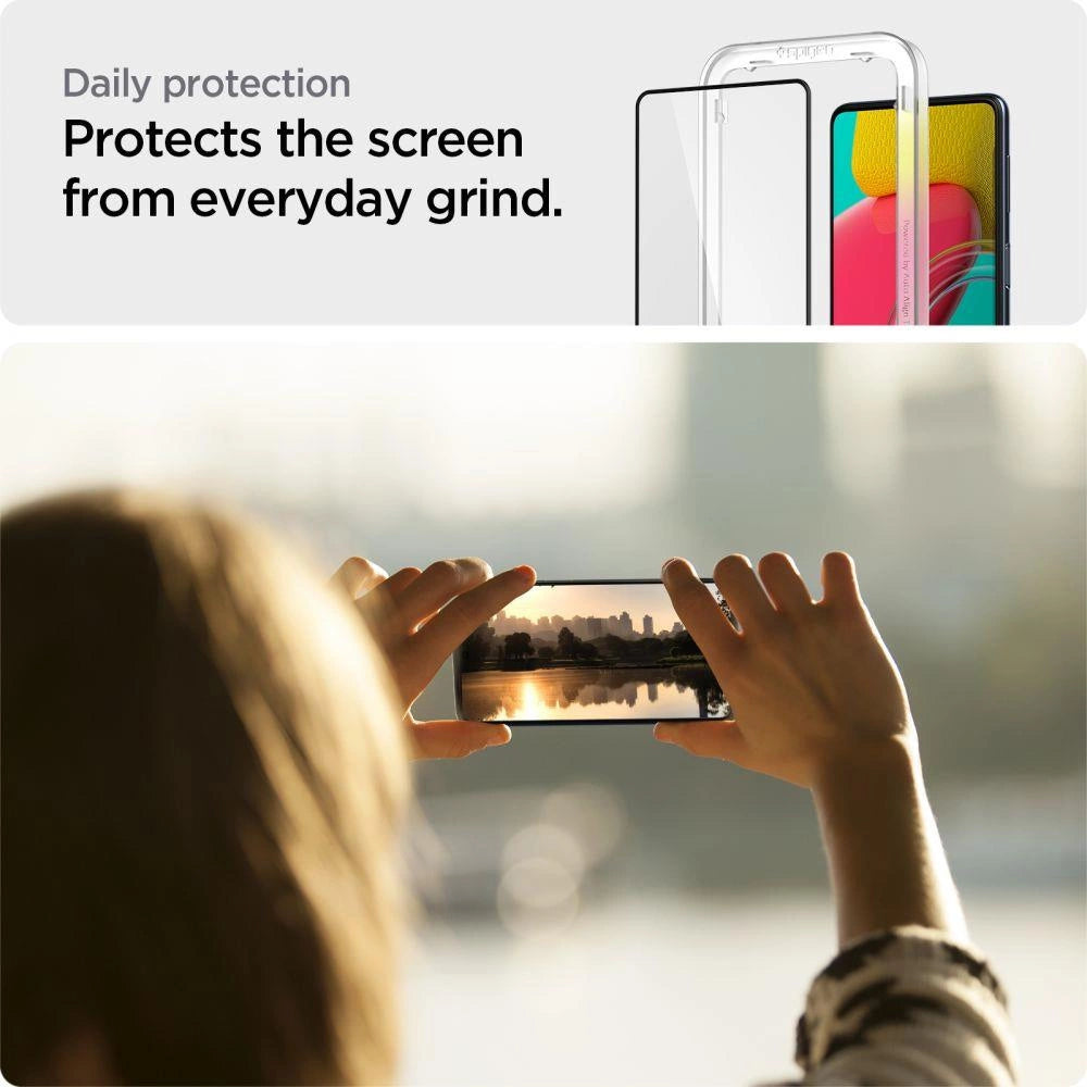 Spigen ALM Glass FC Tempered Glass for Samsung Galaxy M53 5G - Black_8