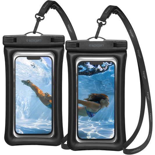 Spigen Aqua Shield A610 Case Waterproof Floating on Water - Black 2 pcs._0