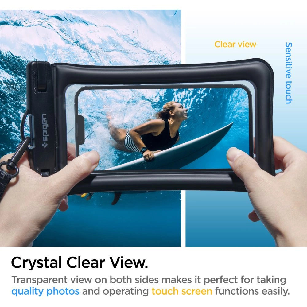 Spigen Aqua Shield A610 Case Waterproof Floating on Water - Black 2 pcs._6