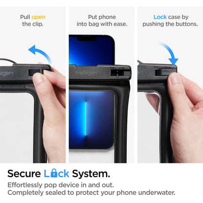 Spigen Aqua Shield A610 Case Waterproof Floating on Water - Black 2 pcs._10