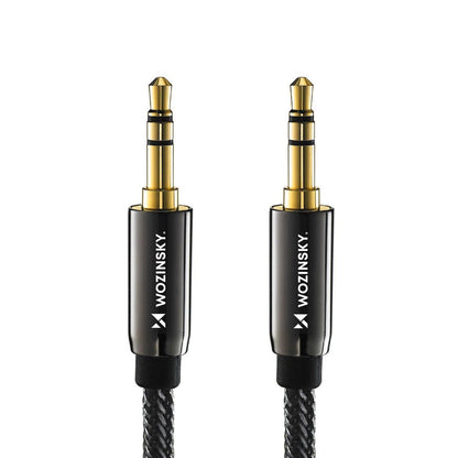 Wozinsky universal mini jack cable 2x AUX cable 2 m black_2