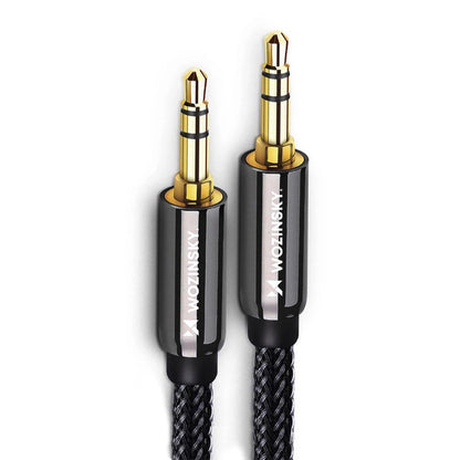 Wozinsky universal mini jack cable 2x AUX cable 2 m black_1
