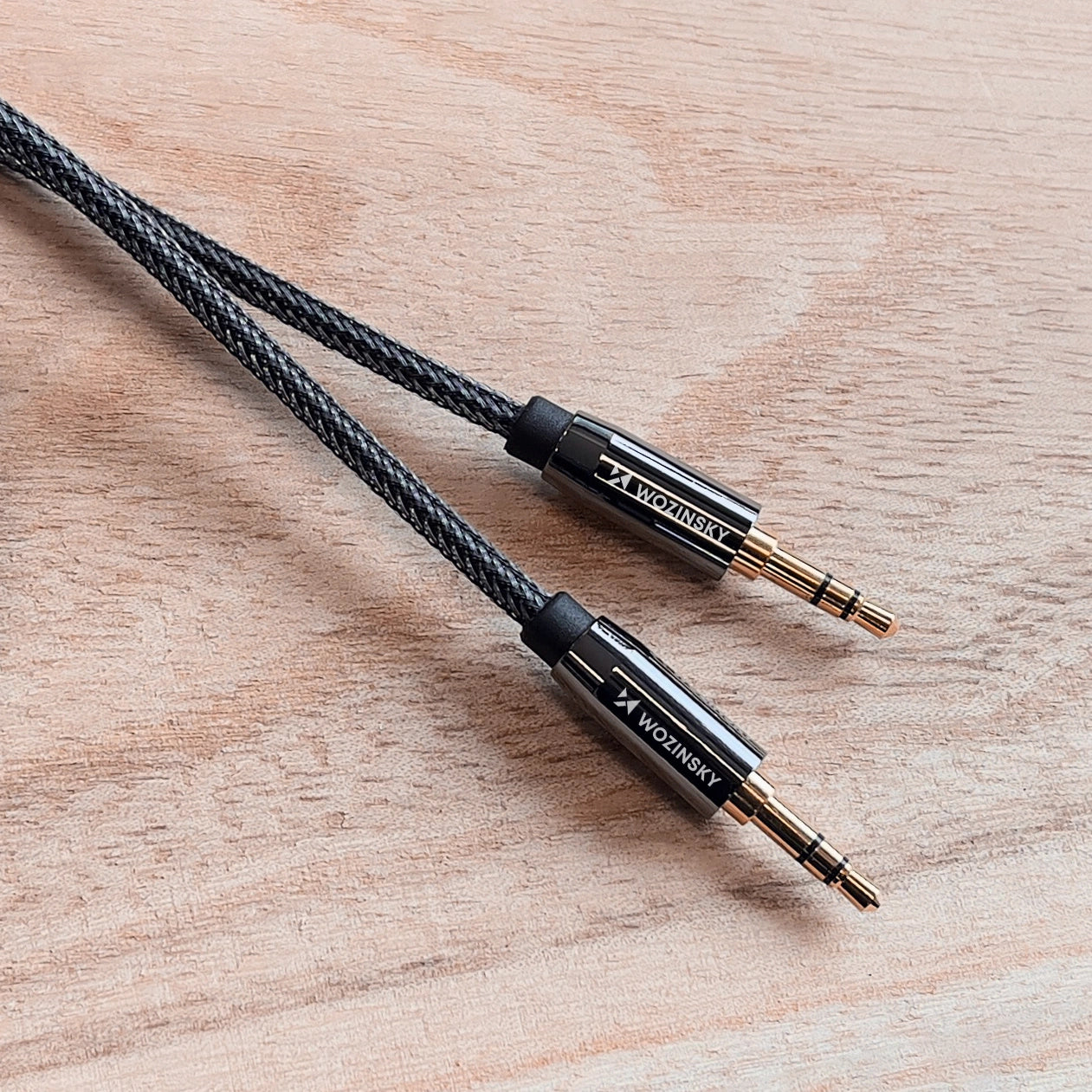 Wozinsky universal mini jack cable 2x AUX cable 2 m black_10