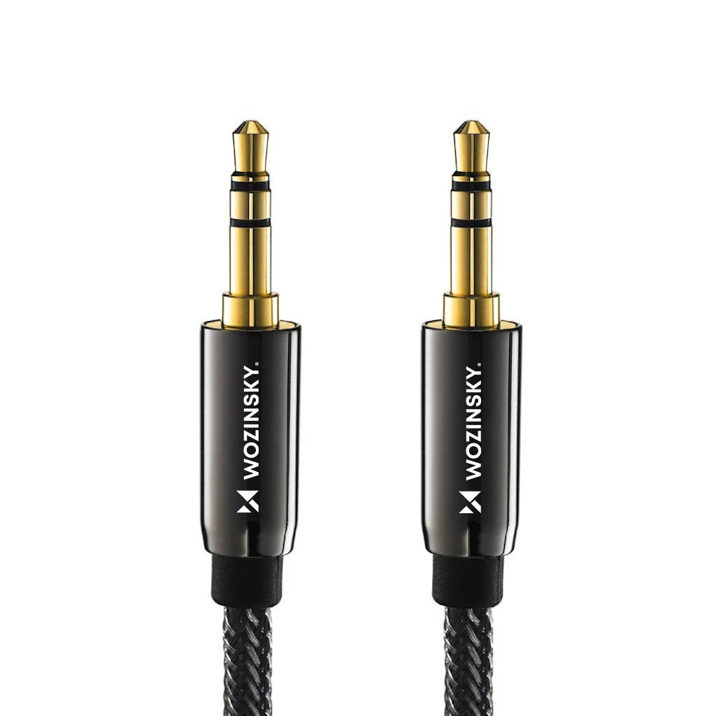 Wozinsky universal mini jack cable 2x AUX cable 1.5 m black_2
