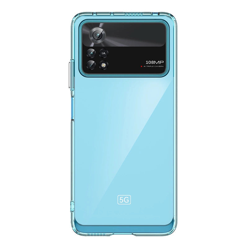 Outer Space Case for Xiaomi Poco X4 Pro 5G cover with a flexible frame blue_0