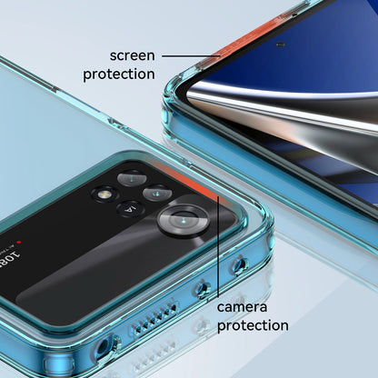Outer Space Case for Xiaomi Poco X4 Pro 5G cover with a flexible frame blue_9