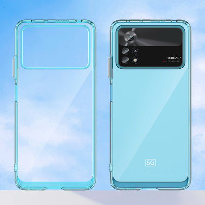 Outer Space Case for Xiaomi Poco X4 Pro 5G cover with a flexible frame blue_12