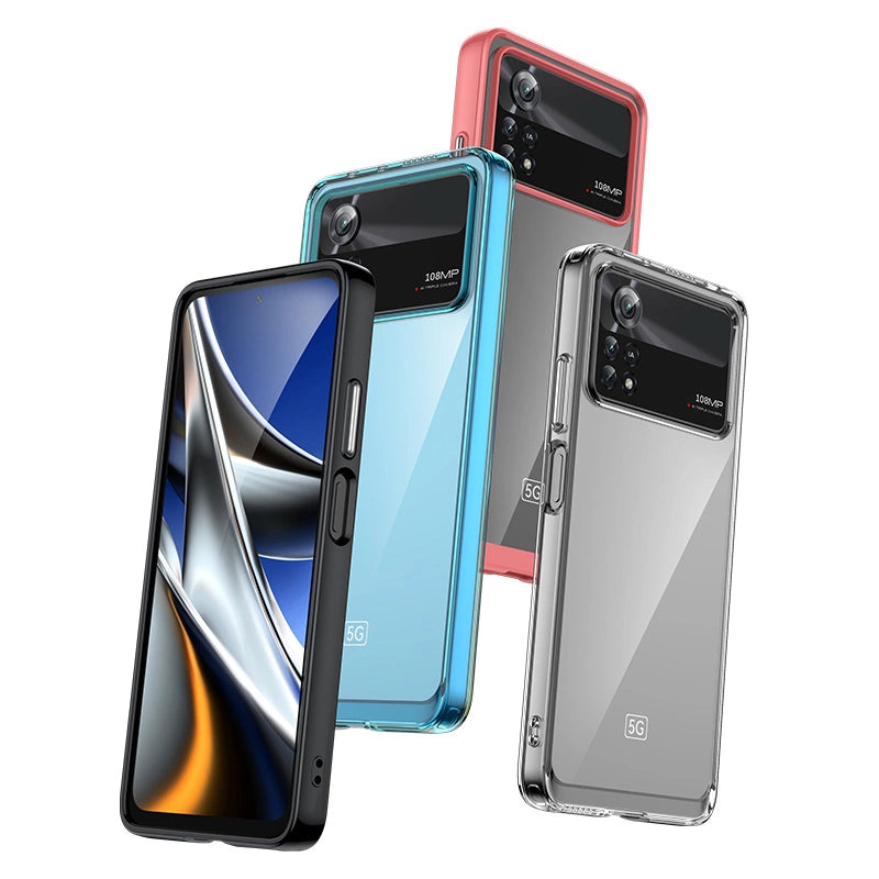 Outer Space Case for Xiaomi Poco X4 Pro 5G cover with a flexible frame blue_2