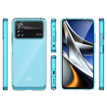 Outer Space Case for Xiaomi Poco X4 Pro 5G cover with a flexible frame blue_6