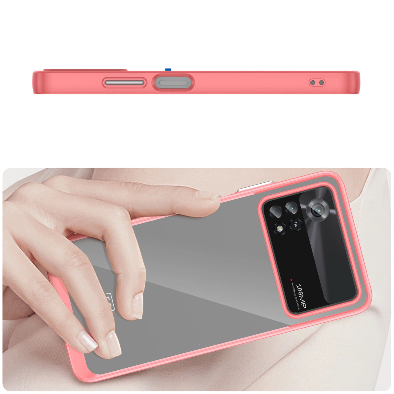 Outer Space Case Xiaomi Poco X4 Pro 5G cover with a flexible frame red_3