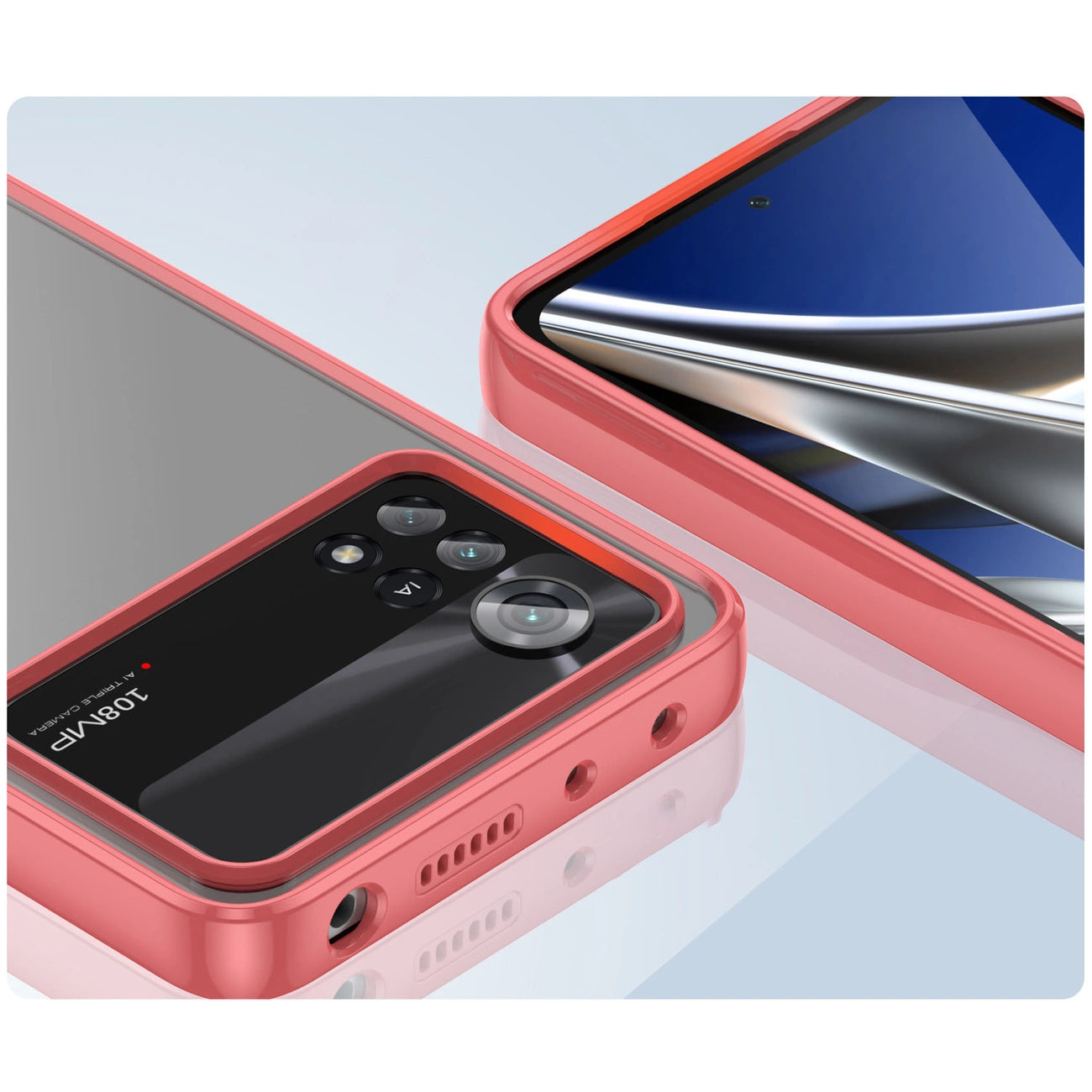 Outer Space Case Xiaomi Poco X4 Pro 5G cover with a flexible frame red_5