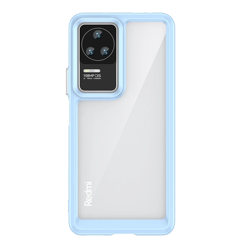 Outer Space Case for Xiaomi Poco F4 5G cover with a flexible frame blue_0