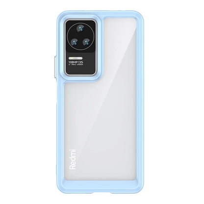 Outer Space Case for Xiaomi Poco F4 5G cover with a flexible frame blue_0