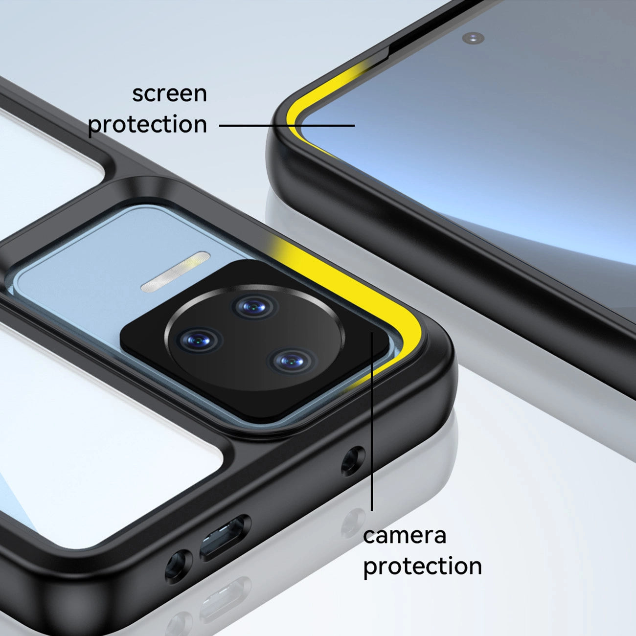 Outer Space Case for Xiaomi Poco F4 5G cover with a flexible frame blue_9
