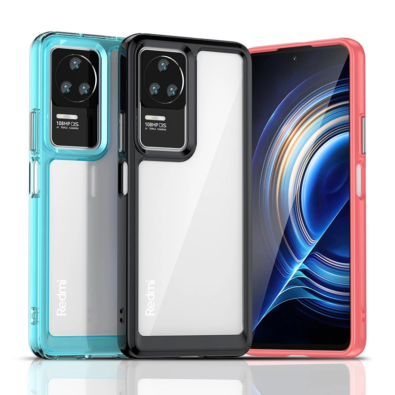 Outer Space Case for Xiaomi Poco F4 5G cover with a flexible frame blue_1