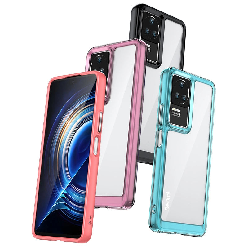 Outer Space Case for Xiaomi Poco F4 5G cover with a flexible frame blue_2
