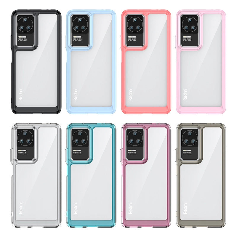 Outer Space Case for Xiaomi Poco F4 5G cover with a flexible frame blue_5