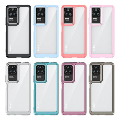 Outer Space Case for Xiaomi Poco F4 5G cover with a flexible frame blue_5