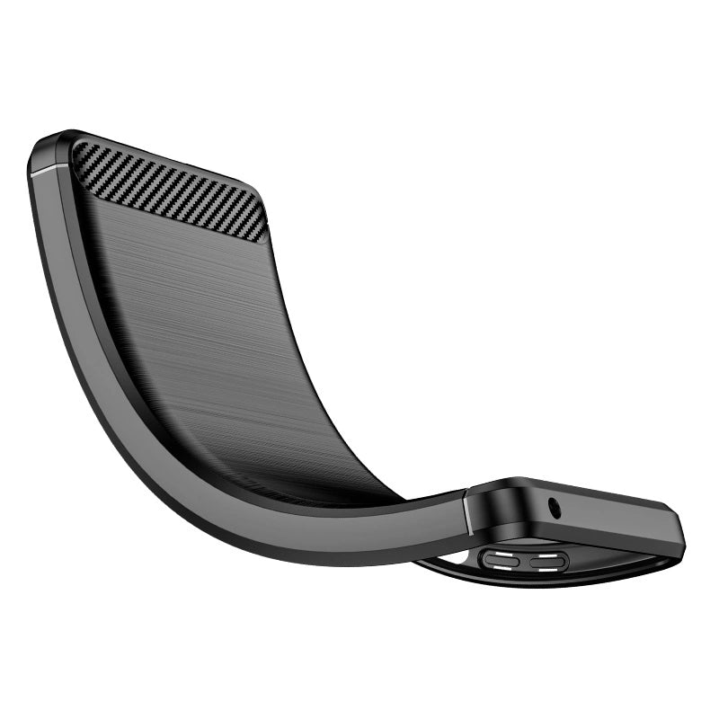 Carbon Case for Xiaomi Poco F4 5G flexible silicone carbon cover black_2
