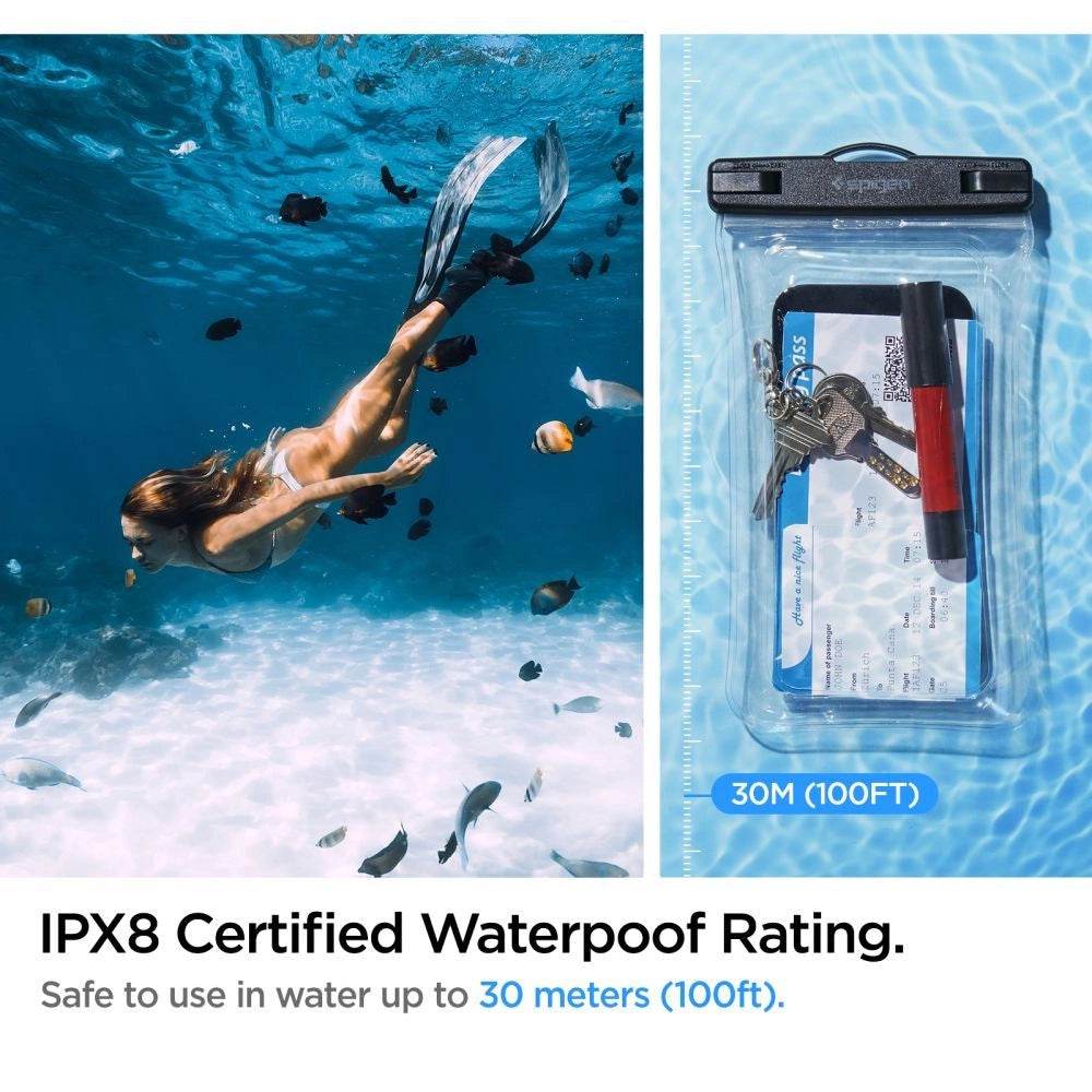 Spigen Aqua Shield A610 Case Waterproof Floating on Water - Transparent_7