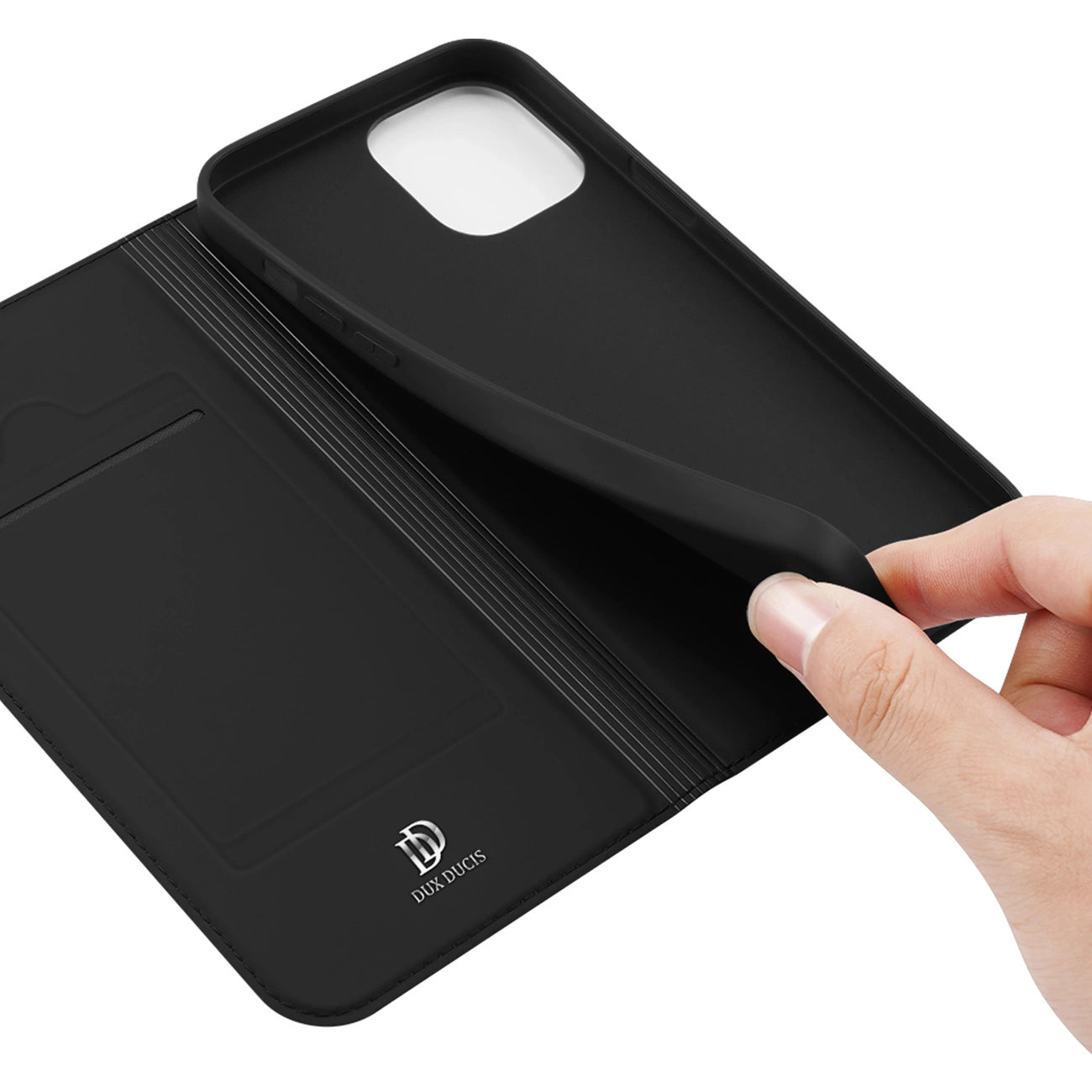 Dux Ducis Skin Pro holster case cover with flip iPhone 13/14 black_6