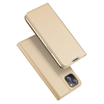 Dux Ducis Skin Pro Holster Flip Cover for iPhone 14 Plus gold_0