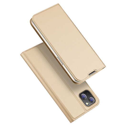 Dux Ducis Skin Pro Holster Flip Cover for iPhone 14 Plus gold_0
