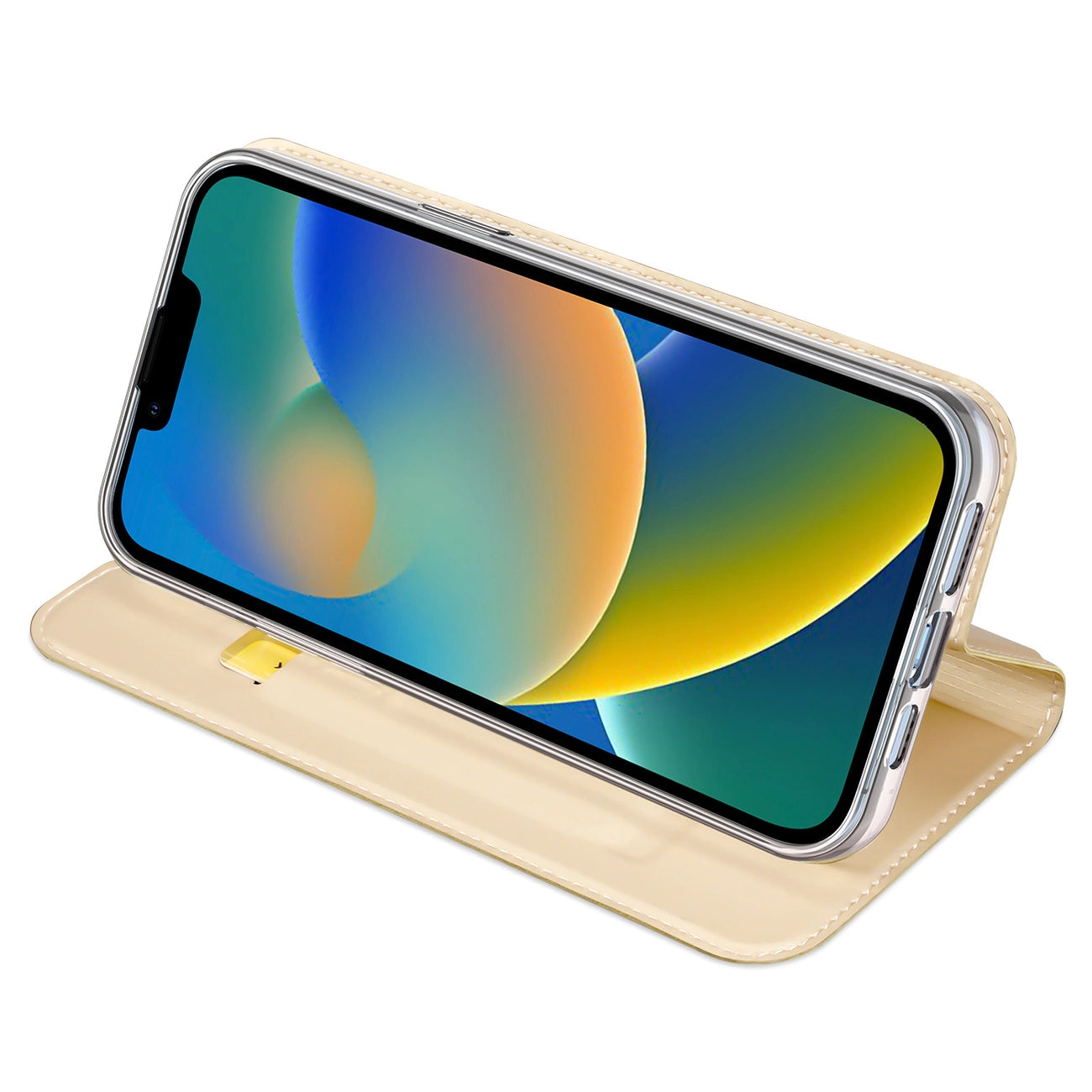 Dux Ducis Skin Pro Holster Flip Cover for iPhone 14 Plus gold_3