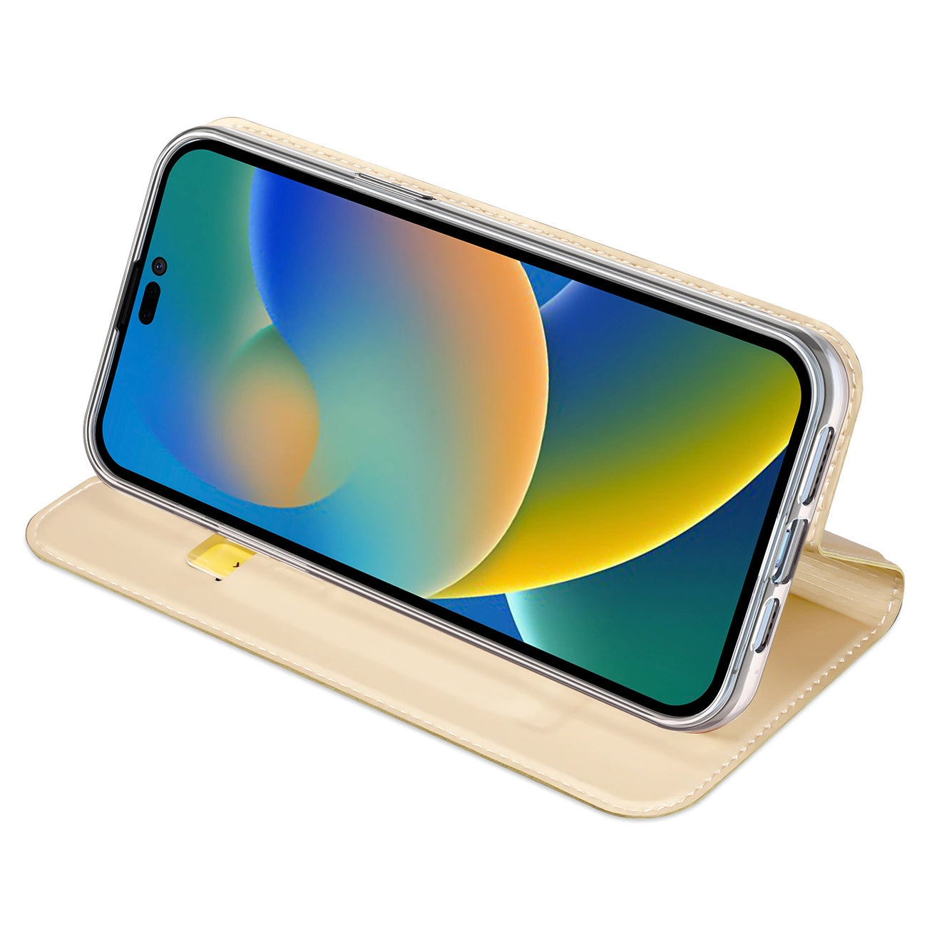 Dux Ducis Skin Pro Holster Flip Cover for iPhone 14 Pro gold_3