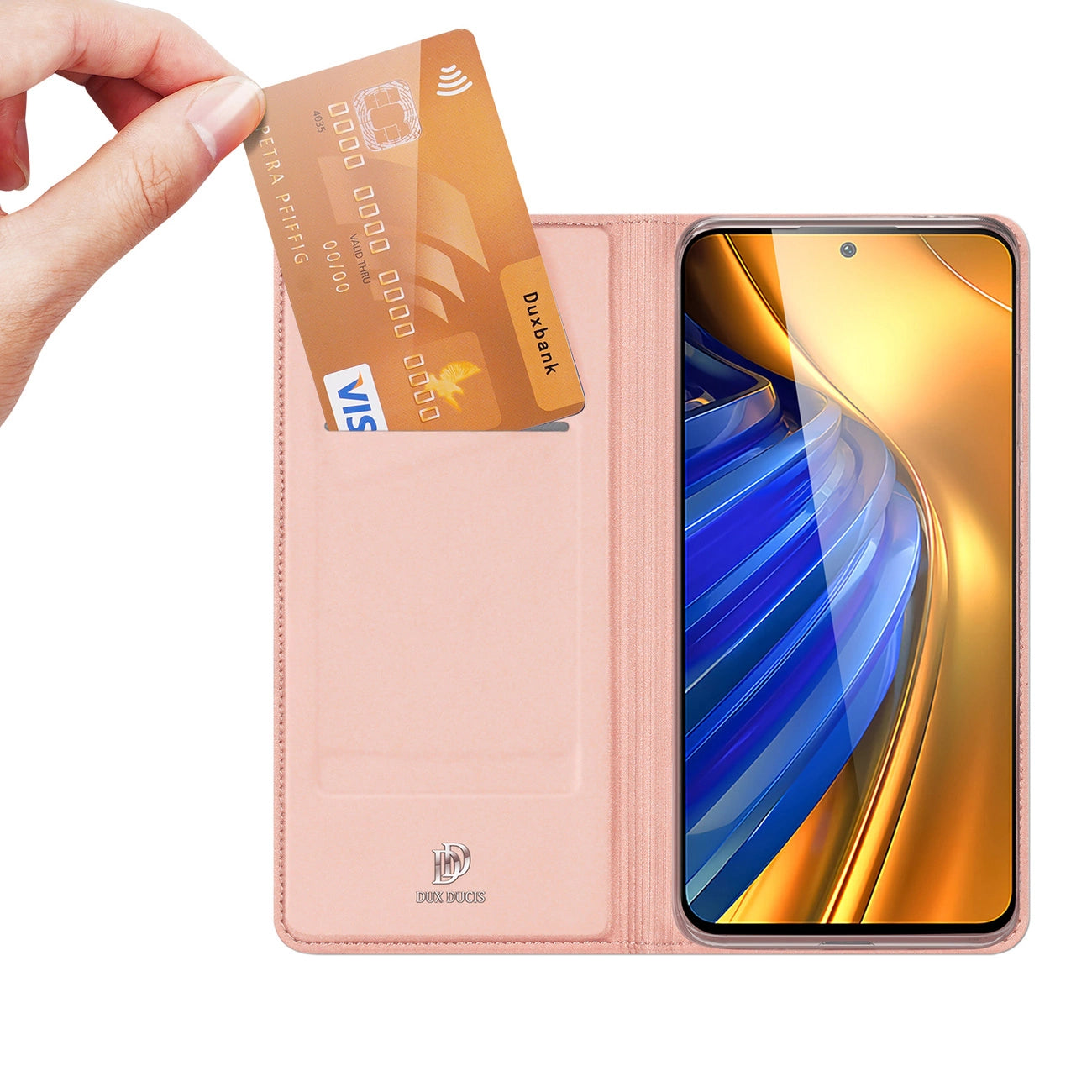 Dux Ducis Skin Pro Holster Cover Flip Cover for Xiaomi Poco F4 5G pink_1