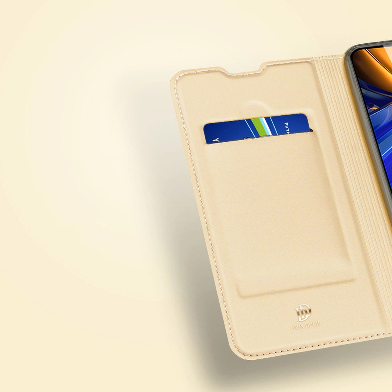 Dux Ducis Skin Pro Holster Cover Flip Cover for Xiaomi Poco F4 5G gold_14