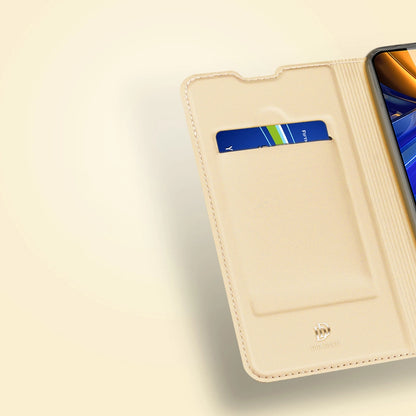 Dux Ducis Skin Pro Holster Cover Flip Cover for Xiaomi Poco F4 5G gold_14