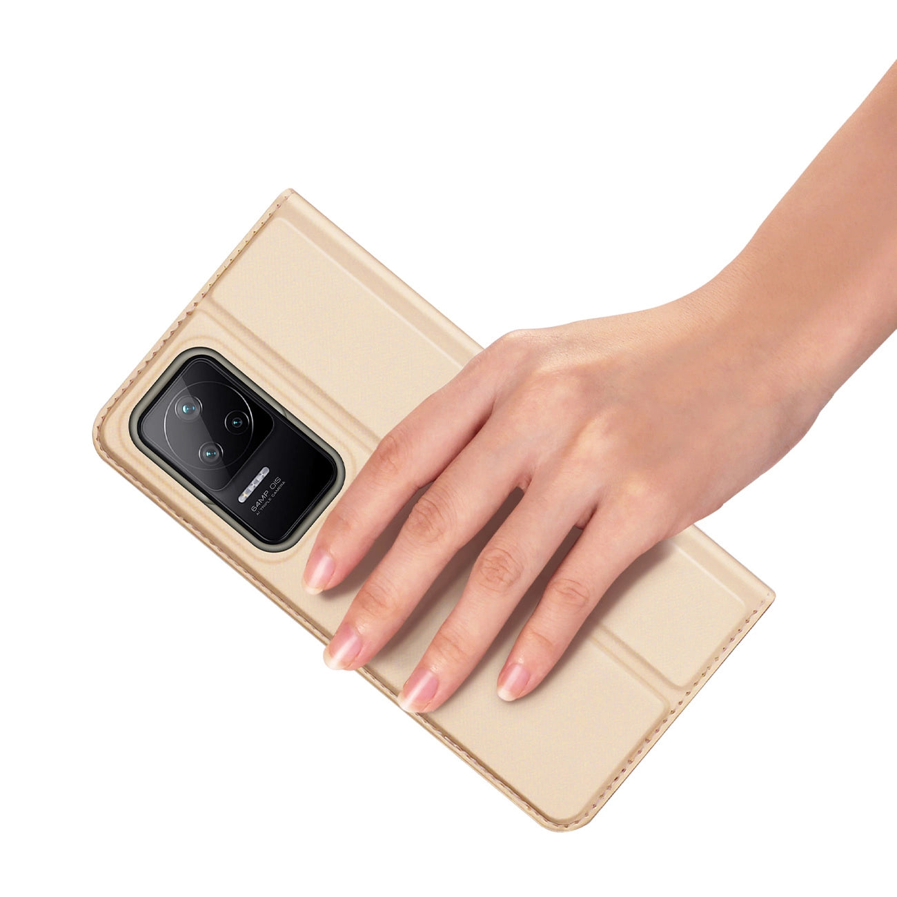 Dux Ducis Skin Pro Holster Cover Flip Cover for Xiaomi Poco F4 5G gold_6