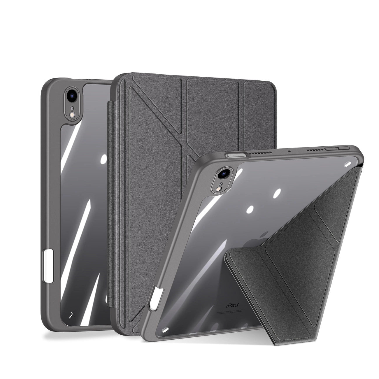 Dux Ducis Magi case for iPad mini 2021 smart cover with stand and storage for Apple Pencil gray_0