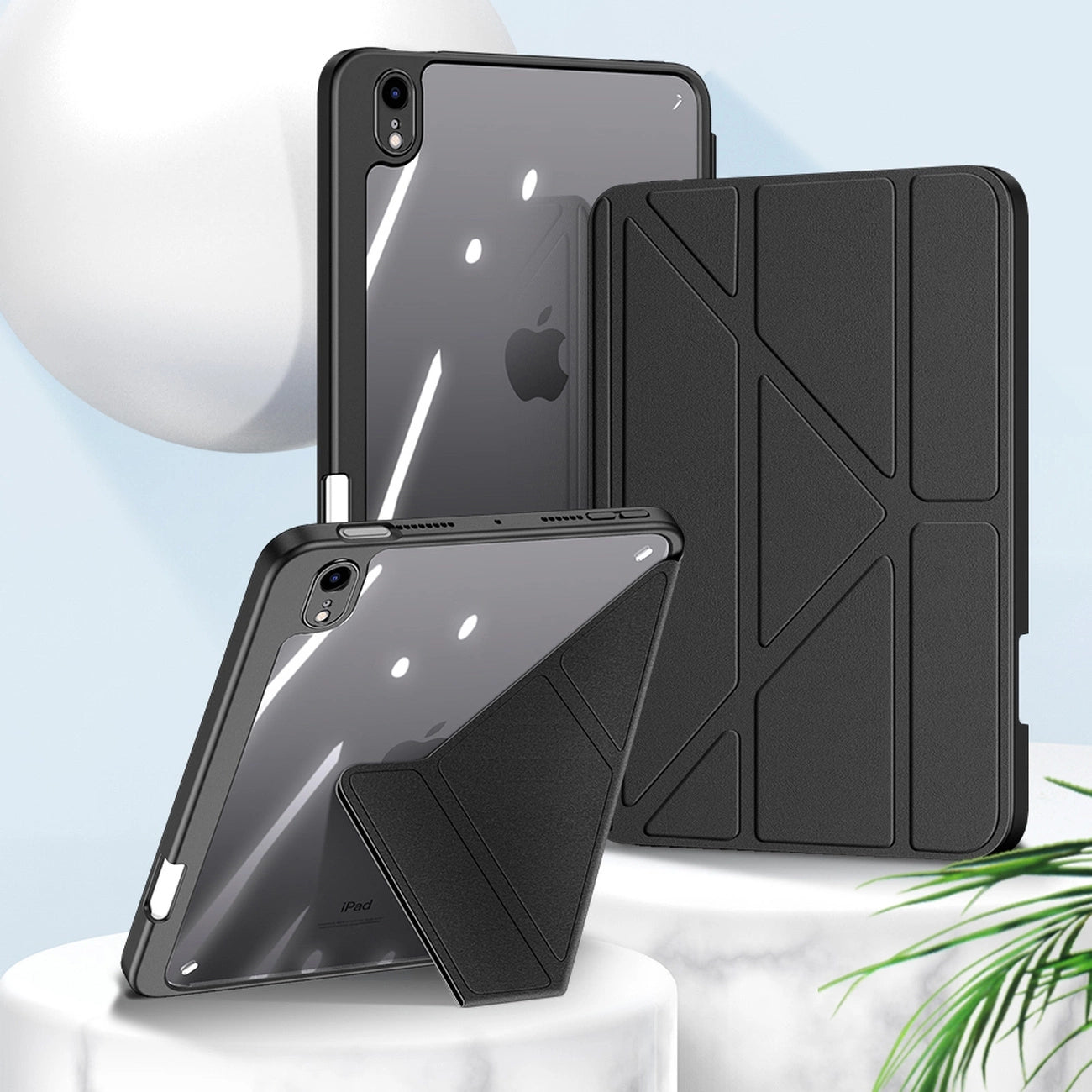 Dux Ducis Magi case for iPad mini 2021 smart cover with stand and storage for Apple Pencil gray_12