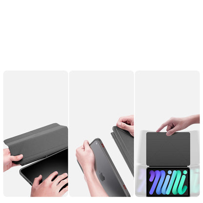 Dux Ducis Magi case for iPad mini 2021 smart cover with stand and storage for Apple Pencil gray_2