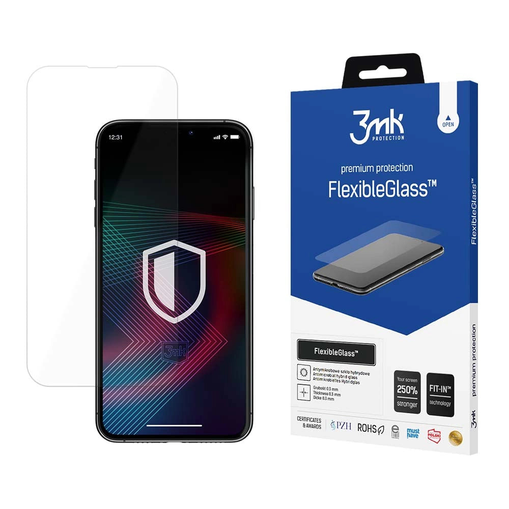 Tempered glass for iPhone 14 Pro Max / 14 Plus hybrid flexi 7H from the 3mk FlexibleGlass series_0
