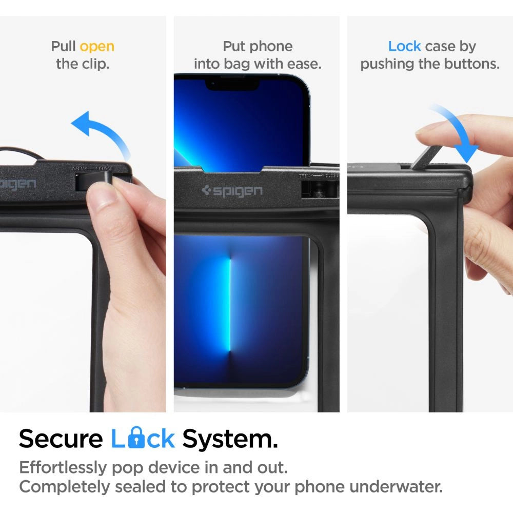 Spigen Spigen Aqua Shield A601 case waterproof IPX8 - black 2 pcs._14