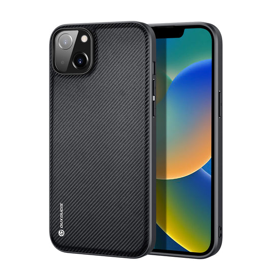 Dux Ducis Fino case cover nylon covered iPhone 14 Plus black_0