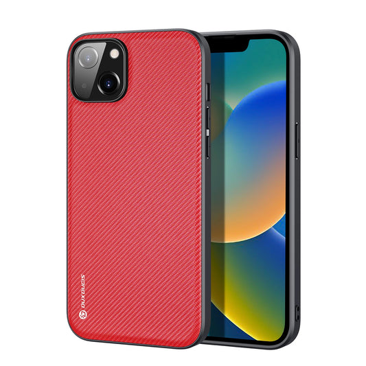 Dux Ducis Fino case cover made of nylon for iPhone 14 Plus red_0
