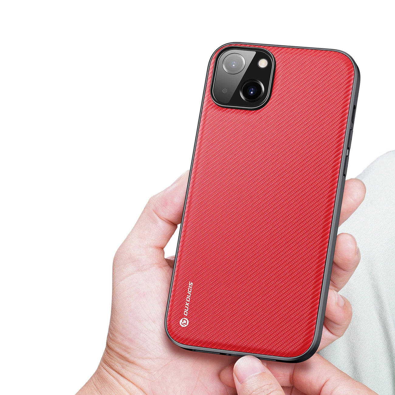 Dux Ducis Fino case cover made of nylon for iPhone 14 Plus red_3
