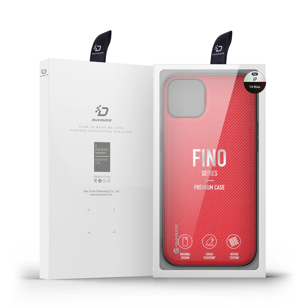 Dux Ducis Fino case cover made of nylon for iPhone 14 Plus red_4