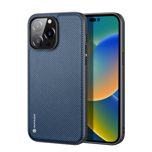 Dux Ducis Fino case cover iPhone 14 Pro Max blue nylon_0