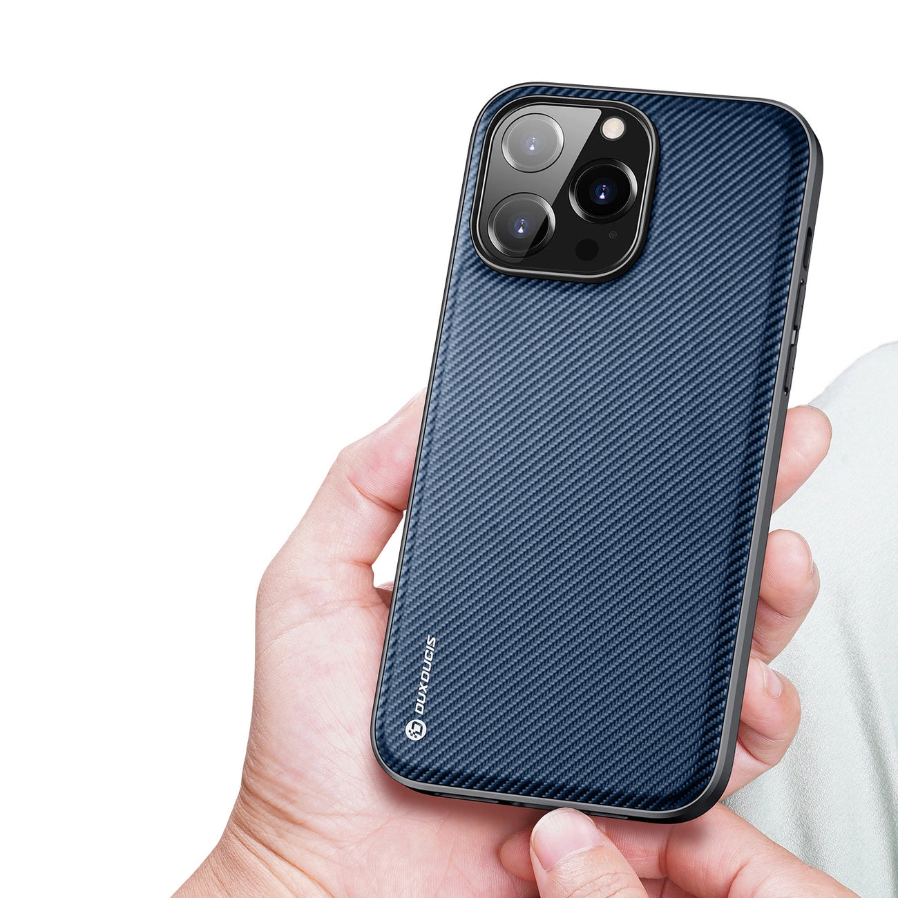 Dux Ducis Fino case cover iPhone 14 Pro Max blue nylon_3