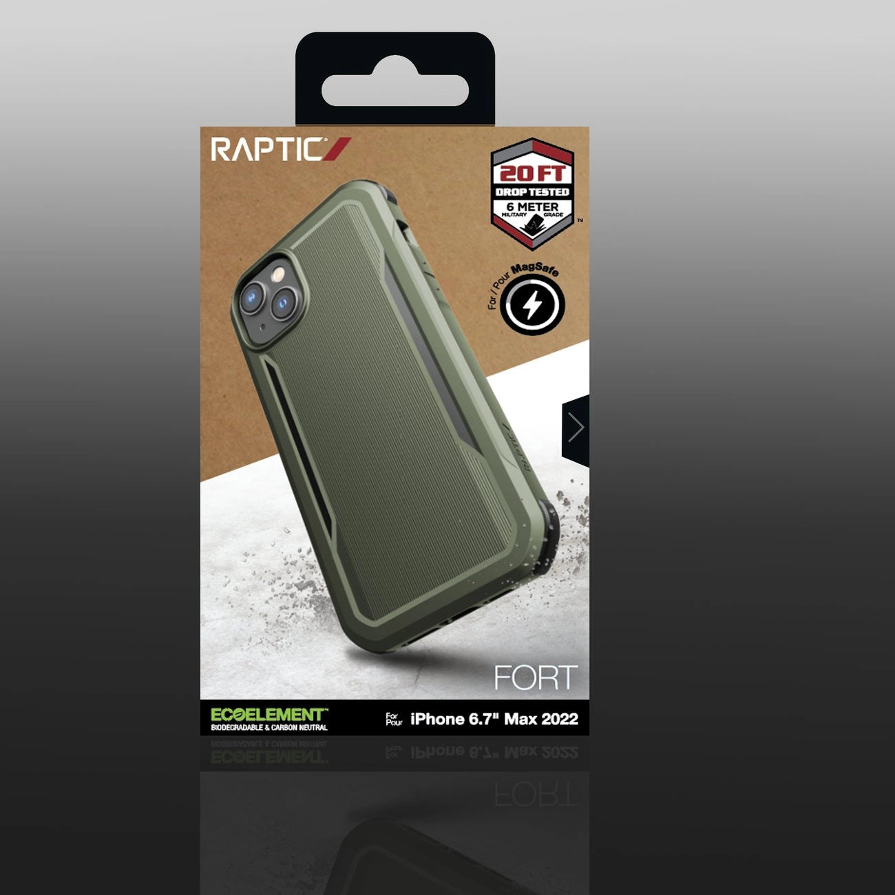 Raptic X-Doria Fort Case iPhone 14 Plus with MagSafe armored cover green_4