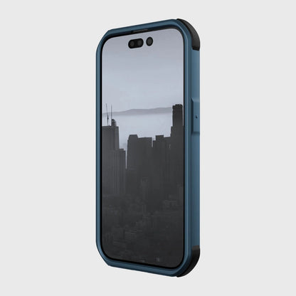 Raptic X-Doria Fort Case iPhone 14 Pro with MagSafe armored blue cover_2