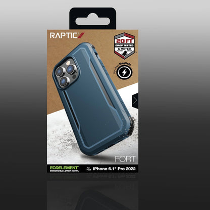 Raptic X-Doria Fort Case iPhone 14 Pro with MagSafe armored blue cover_4