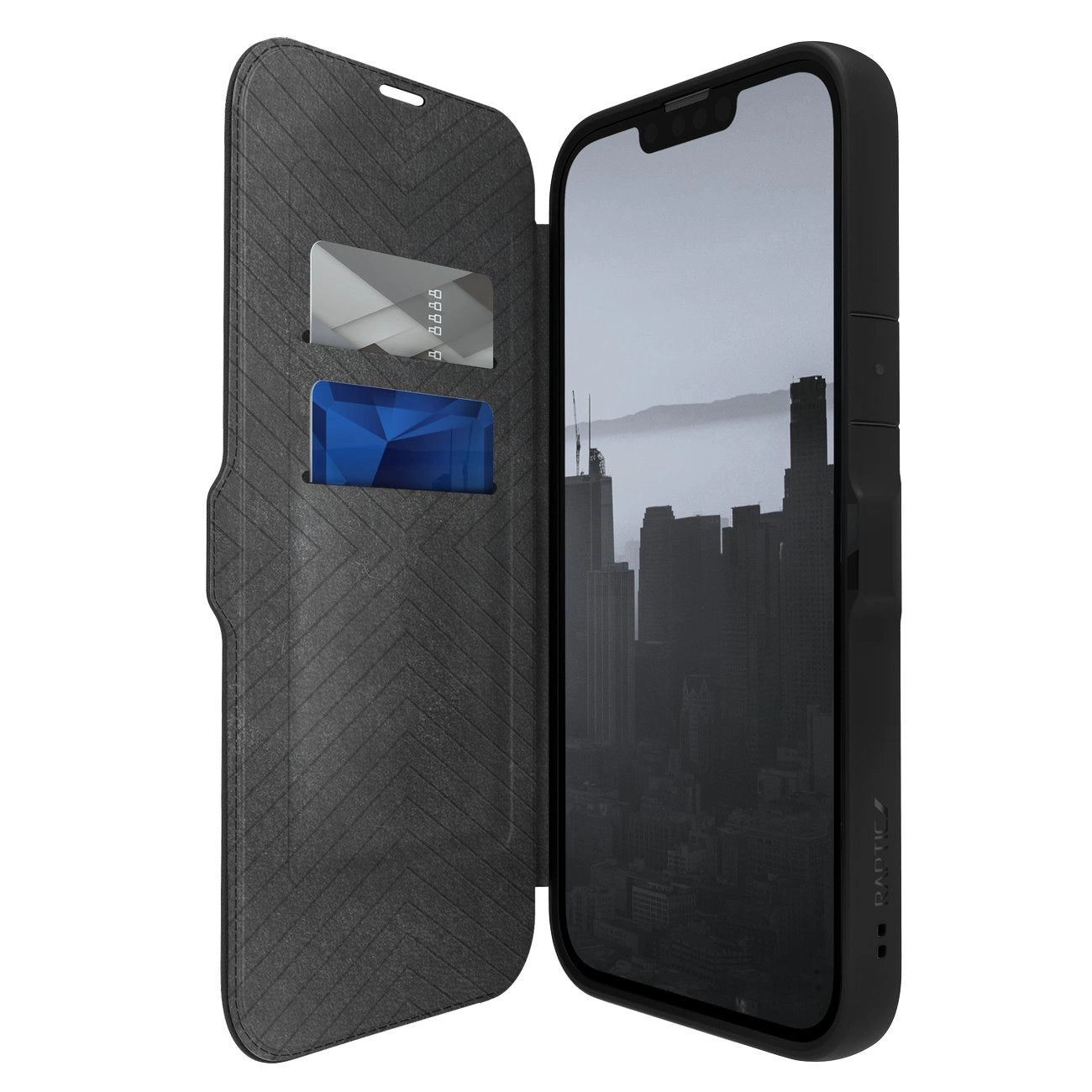 Raptic X-Doria Urban Folio Case iPhone 14 Plus flip cover black_1