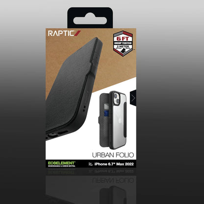 Raptic X-Doria Urban Folio Case iPhone 14 Plus flip cover black_4